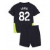 Maillot de foot Manchester City Rico Lewis #82 Extérieur vêtements enfant 2024-25 Manches Courtes (+ pantalon court)